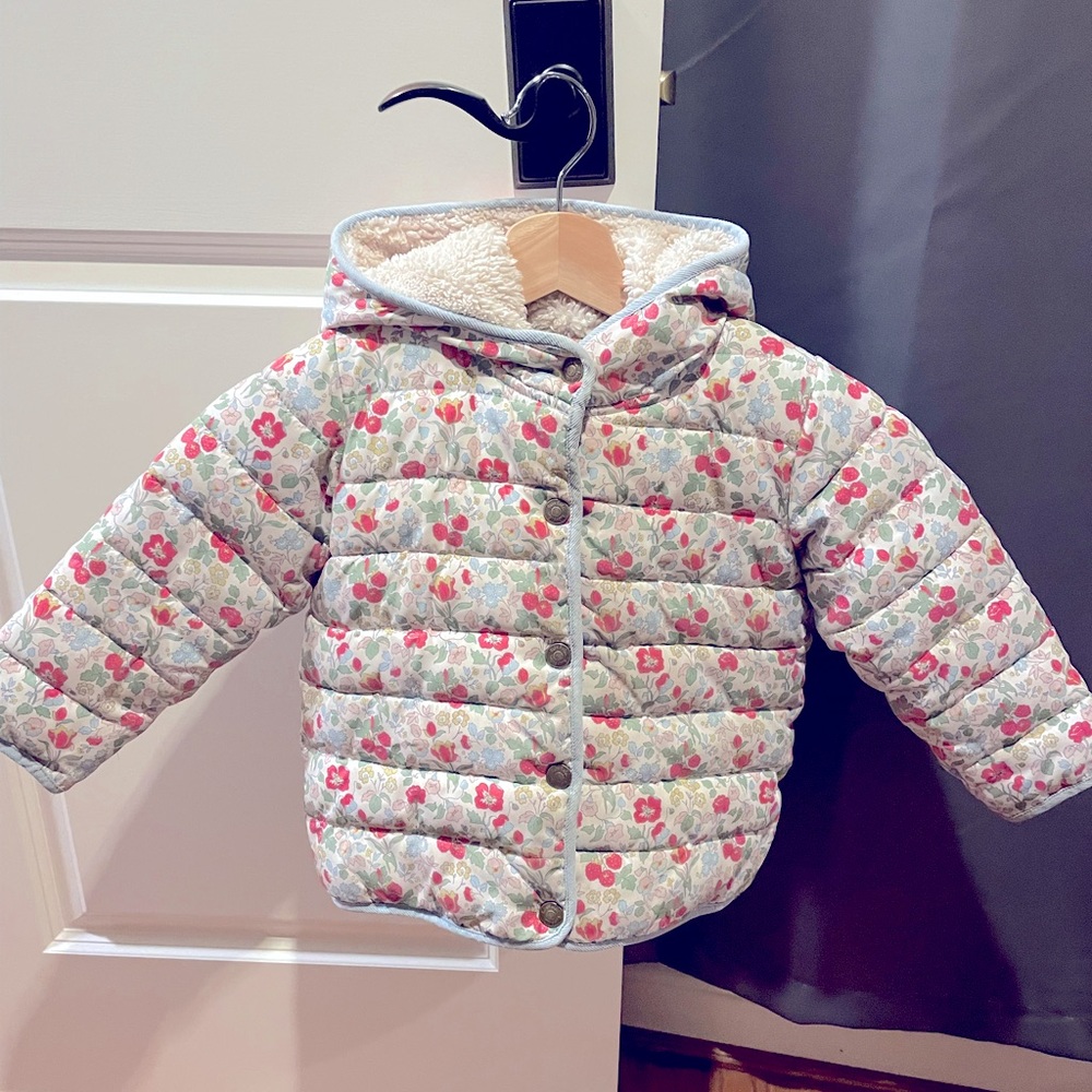 Mini Boden winter cozy padded coat 2t 3t